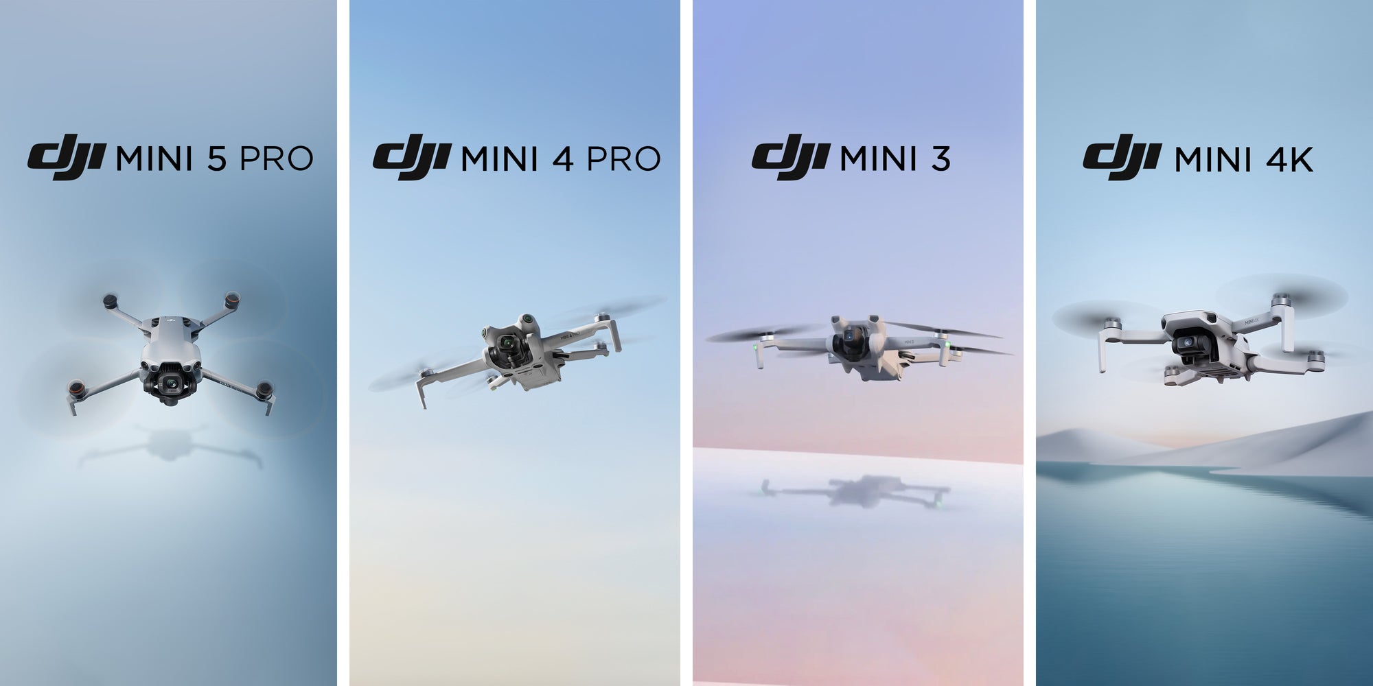 DJI Mini 5 Pro Vs Mini 4 Pro Vs Mini 3 Vs Mini 4K