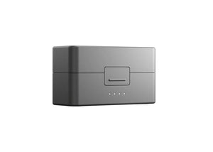 DJI Mic 3 Charging Case right-facing angle showing indicator lights