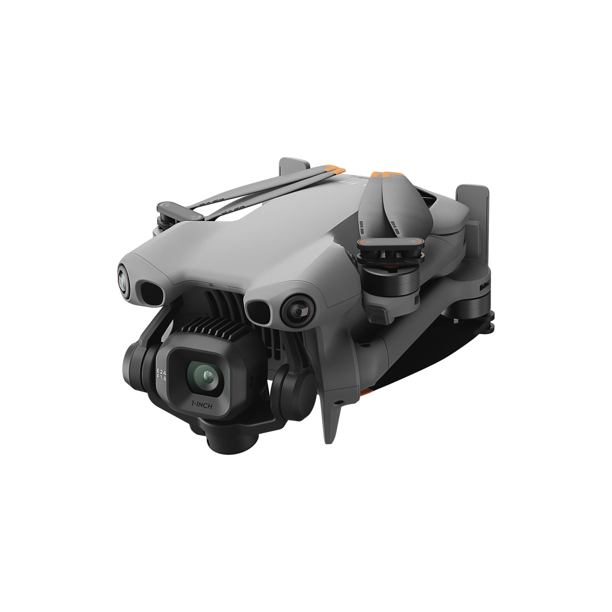 The DJI Mini 5 Pro folded and displayed on a left-facing angle.