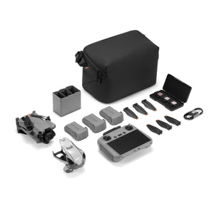 DJI Mini 5 Pro RC 2 Fly More Combo Plus from a angled view.
