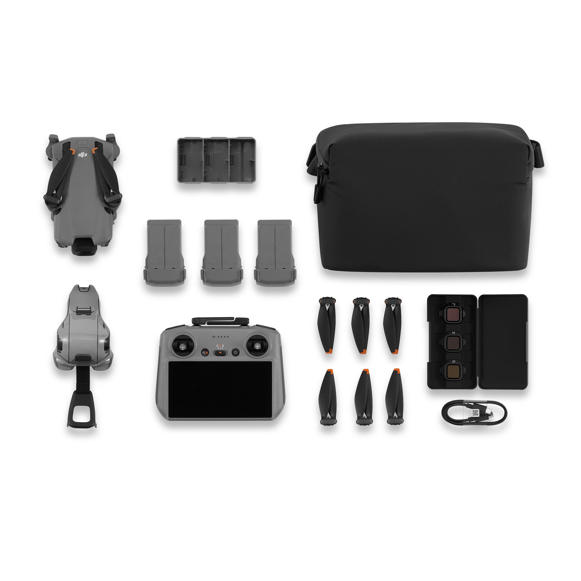 DJI Mini 5 Pro RC 2 Fly More Combo displayed at a top-down view.