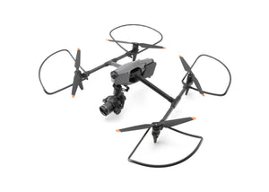 Propeller guards installed on the DJI Inspire 3