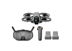 The DJI Avata 360, DJI Goggles N3, DJI RC Motion 3, and two batteries