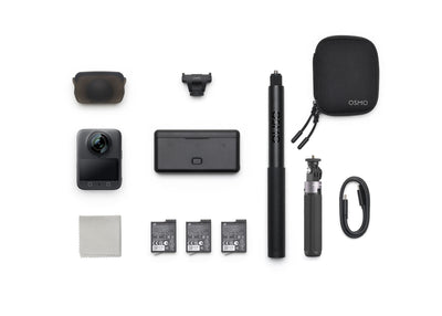 Everything included with the Osmo 360 Adventure Clearance Bundle